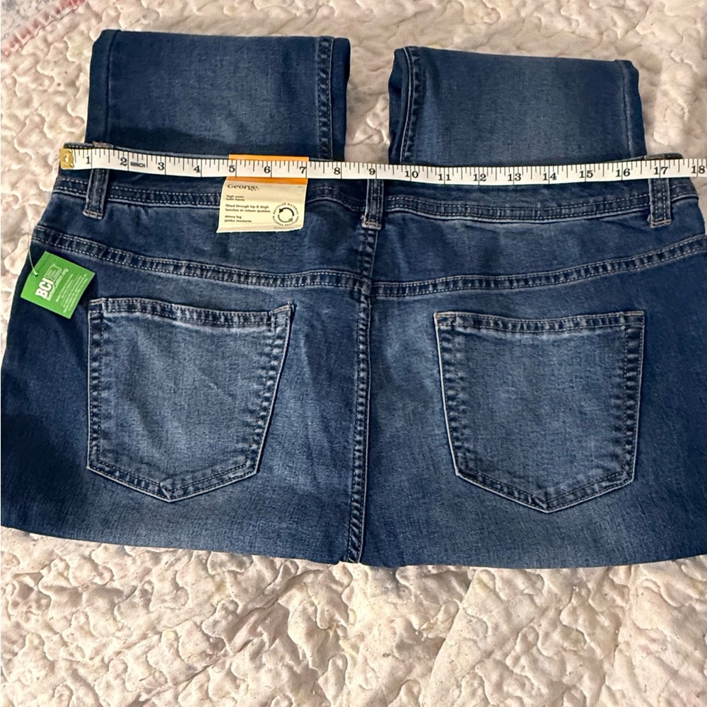 George Women's Straight Leg Blue Jeans